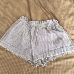 Urban outfitters purple high waisted fringed shorts with pockets